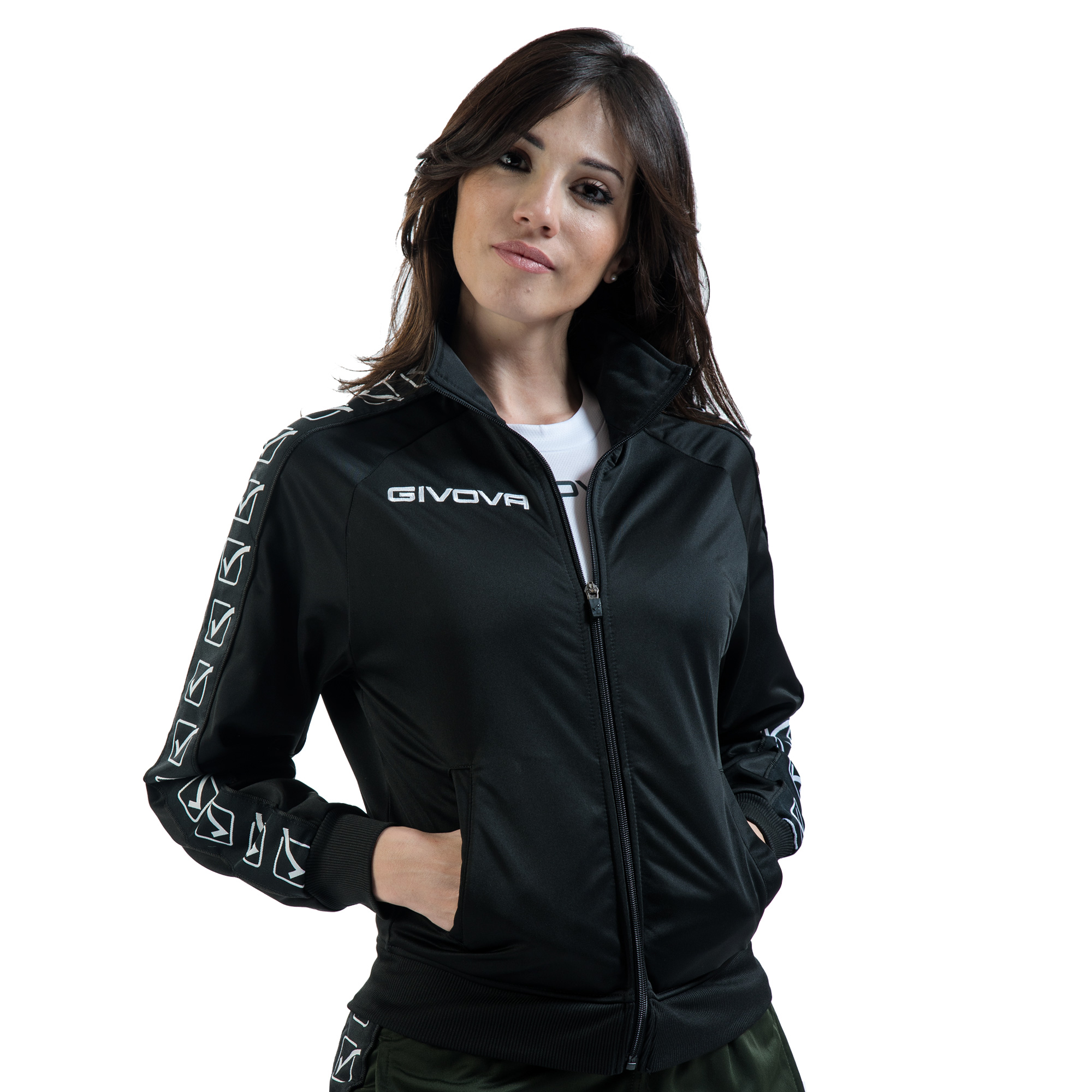 Givova – Trenerka Tuta Tricot - Crna - Slika 6